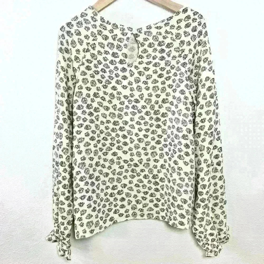 Peek | Girls Cream and Black Ruffle Blouse | Size Small (6/7) - Picture 4 of 10